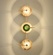 Настенный светильник (Бра) Pancake Triple Wall, золотая бронза, 92*35, светодиодный, LED, 21 Вт