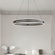 Светильник подвесной черный Elypz, металл, трос 120 см, 60*7.5 см, LED
