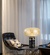 Настольная лампа черная под мрамор Nordic Marble, 32*38 см