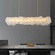 Светильник подвесной медный Elutron, медь, мрамор, 120*26 см, LED