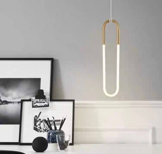 Светильник подвесной, бронзовый, Eldrisign, металл, 14*40 см, светодиодная, LED