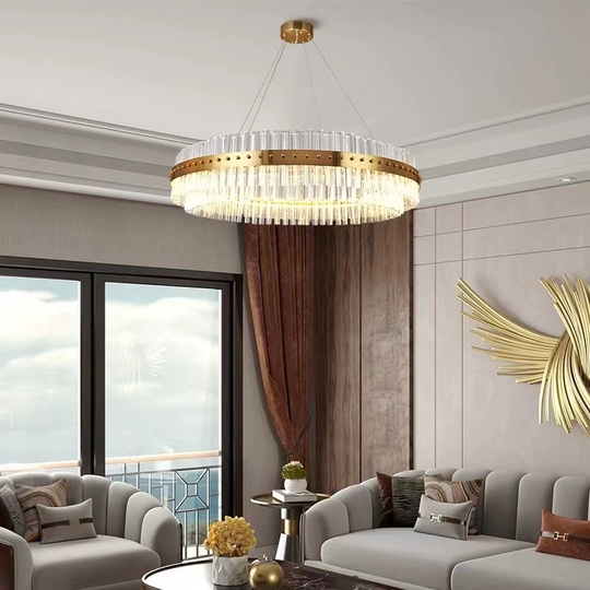 Люстра подвесная, медь, стекло, GUZ 100*18, металл, LED.
