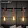Дизайнерские светильник китайский 72*50 см, led, e14, железо, веревка