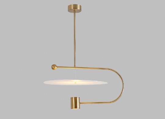 Светильник подвесной, бронза, Ellevap, металл, 60*30 см, LED