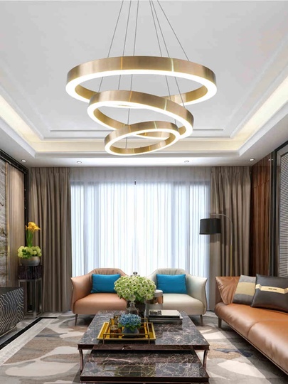 Люстра подвесная, медь, ПММА, IRON 60*80*100 металл, LED.