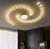 Люстра золотая Alventra, металл, 80*7 см, светодиодная, LED