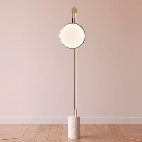 Торшер бежевый Erynth, 30*30*160 см, LED, 20 Вт, мрамор
