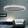 Люстра подвесная, черный, кристалл, WISE 100*120, металл, LED.