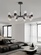 Люстра подвесная, черный, ПММА, AEGEN 65*30, металл, LED