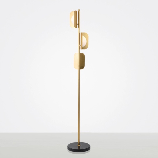 Торшер золото Elorex, 27*170 см, LED, Е27*3, мрамор металл, 7 Вт