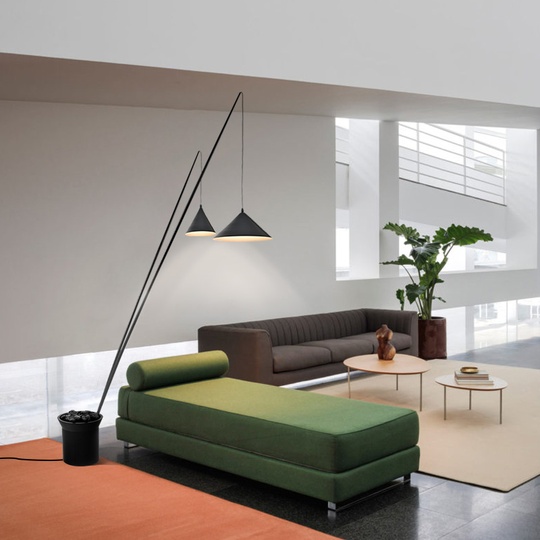 Напольный светильник MAI HE MAI черный North Vibia, E27, 10 Вт