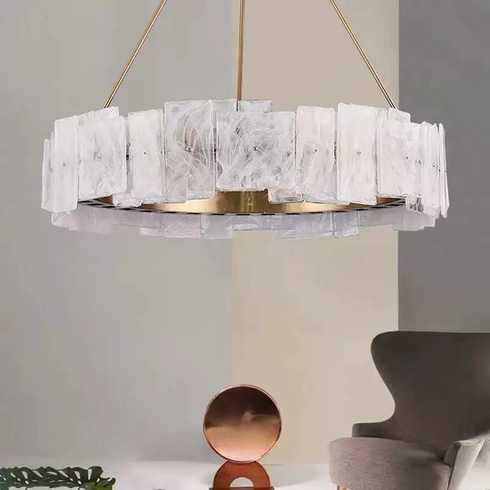 Люстра подвесная, бронза, стекло, CHANTI 70*95, металл, LED