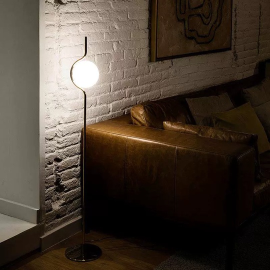 Торшер золото Lument, 20*20*118 см, LED, Е14, металл, 10 Вт
