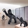 Торшер Кинг Конг чёрный. KONG 70*53 см, LED, 5 Вт