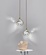 Подвесной светильник MAI HE MAI медный кристалл, 20*24,5 см. CRYSTAL HALO - медный светильник, LED, 5 Вт