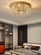Люстра подвесная, золотой, кристалл, SPARKLING 50*17, металл, E14.