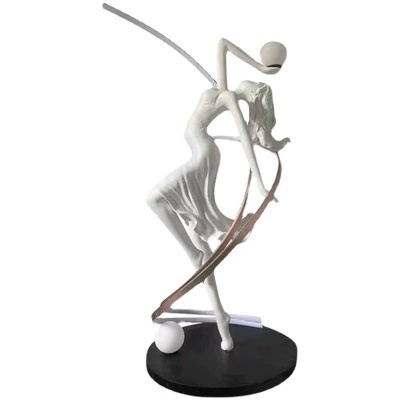 Торшер белый Girls ballerina, 60*155 см, LED, Е27, смола, стекловолокно, 35 Вт