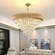 Люстра подвесная, золотой, стекло, ELEGANCE 95*52, металл, E14.