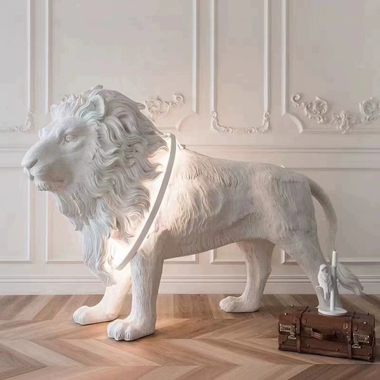 Торшер Лев Lion, 190*130 см, LED, смола, 35 Вт