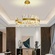 Люстра подвесная, медный, стекло, RADIANT 80*30, металл, LED.