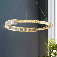 Люстра подвесная, медный, кристалл, AYSIN 40*80, металл, LED.