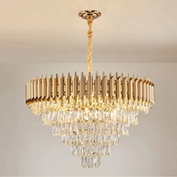 Люстра подвесная, золотой, стекло, ELEGANCE 95*52, металл, E14.