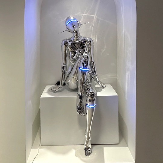 Торшер Coquette хромированный с LED-подсветкой, 165 см