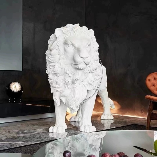 Торшер Лев Lion, 190*130 см, LED, смола, 35 Вт