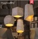 Дизайнерский светильник белый Olzari, 21*15 см, led, e14, камень, стекло, современный, белый
