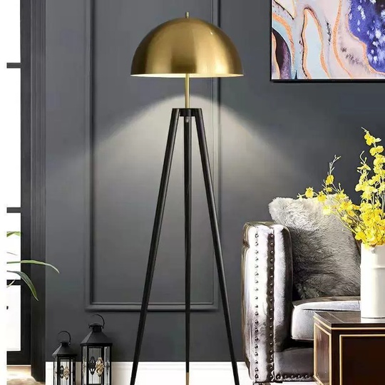 Торшер черный Arvion, 50*165 см, LED, Е27, металл, 14 Вт