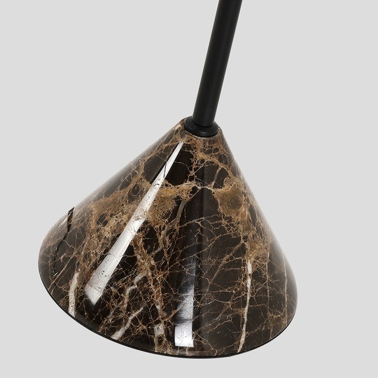 Торшер, белый, золото, Bordon Modern 40*170, LED, металл, ПММА