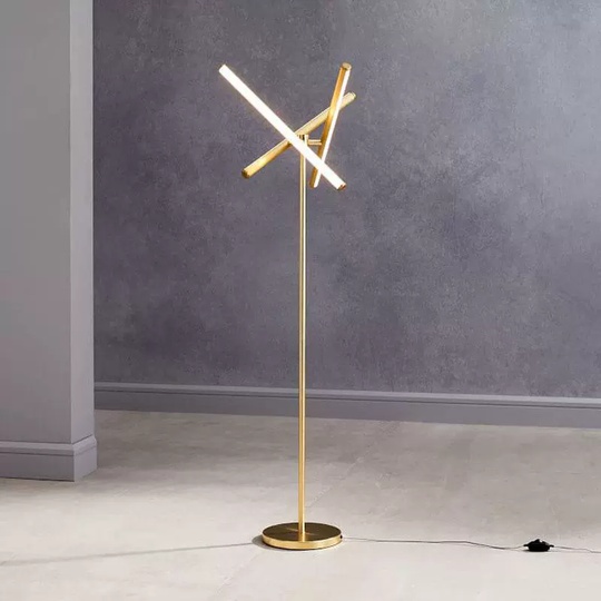 Торшер золото Olivareâ, 25*162 см, LED, металл, 10 Вт