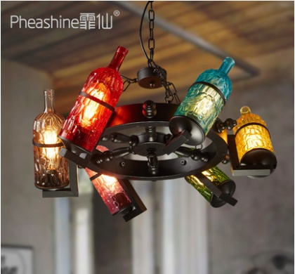 Дизайнерский светильник 64*33 см led, e14, железо, стекло