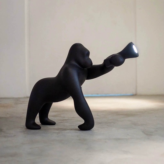 Торшер Кинг Конг чёрный. KONG 70*53 см, LED, 5 Вт