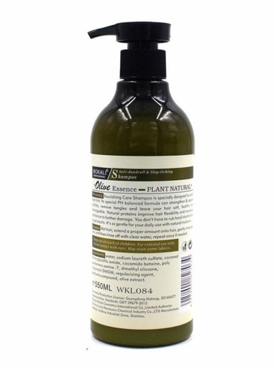 Шампунь для волос против перхоти Wokali Olive Anti-dandruff & Stop-itching 550 мл