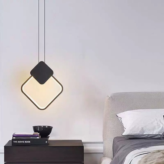Светильник потолочный, черный, Alunexa, металл, 24*28 см, светодиодная, LED
