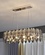 Подвесной светильник ADAK 80*18, золотой, стекло, металл,  Е14.