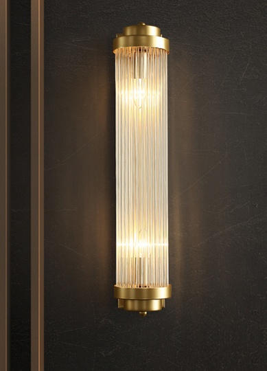 Бра, Настенный светильник бронза, 60*12 см. Бра на стену. TUNA LIGHT, E14, 8 Вт