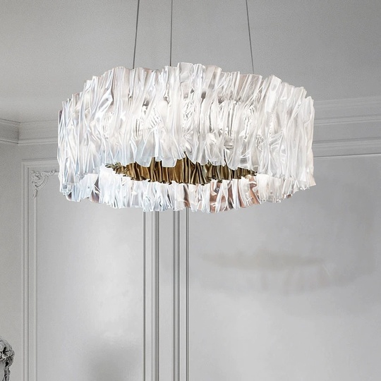 Люстра золотая Ultrivex, металл, 58*20 см, светодиодная, LED