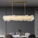 Светильник подвесной медный Elutron, медь, мрамор, 100*26 см, LED