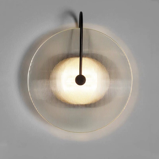 Настенный светильник черный ASH, Бра, 25*30, металл, LED.