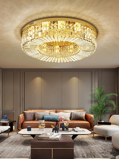 Люстра подвесная, золотой, кристалл, SOPHISTICATED 80*18, металл, LED.