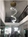 Дизайнерский светильник медь Alunior, 64*300 см, led, e14, медь, хрусталь