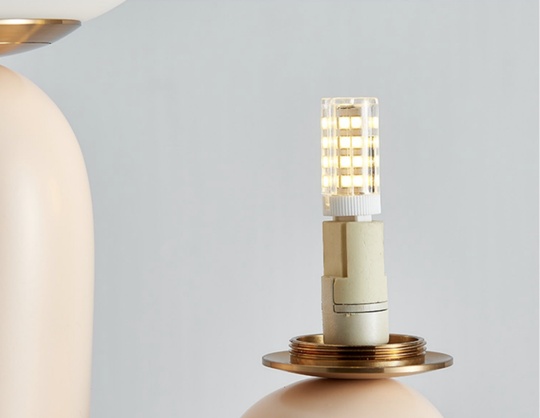 Настольная лампа DOUBLE LIGHT, розовый