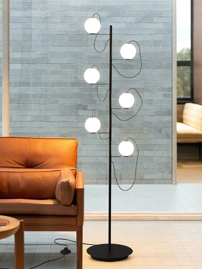 Торшер черный Elyxor, 35*165 см, LED, металл, 24 Вт