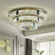 Люстра подвесная CEYHAN 80*35 золотой, хрусталь, металл, LED.