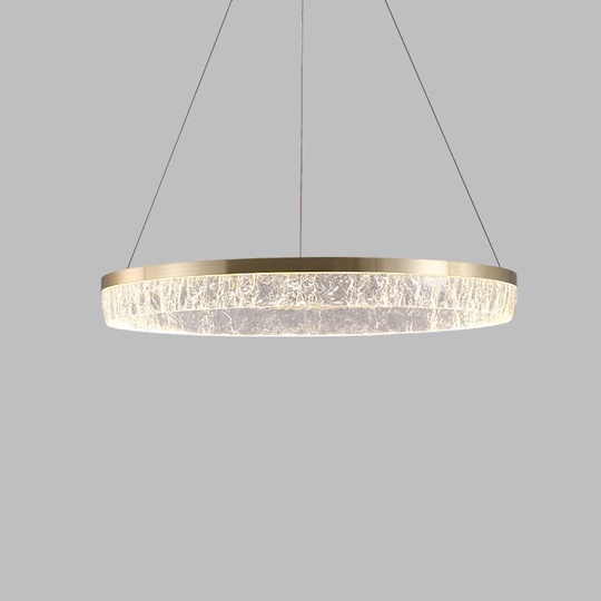 Люстра подвесная, медь, ПММА, ABDUL 60*8, металл, LED