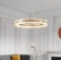 Светильник подвесной бронзовый Elviku, металл, трос 150 см, 60*13 см, LED