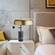 Настольная лампа золотая Everly Quinn, 43*50 см, E27