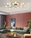 Люстра золотая Exalor, металл, стекло, 97*17 см, светодиодная, LED, G9